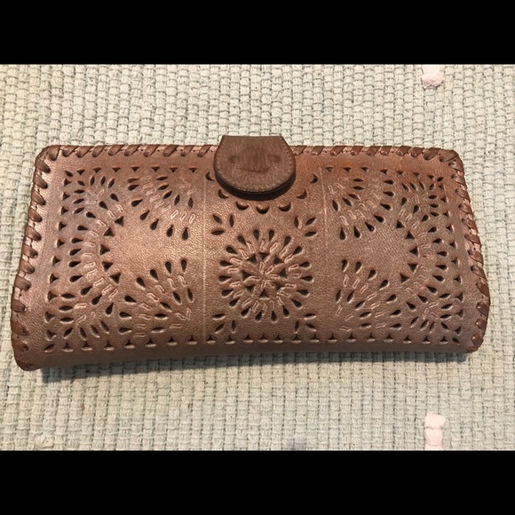 Cleobella Handbags - Cleobella Mexicana Wallet Silver/Copper